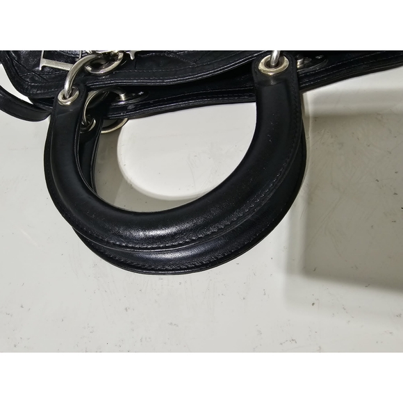 Christian Dior Granville Satchel Leather Cannage Black - Picture 10 of 13